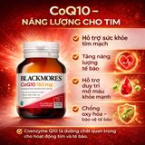 Viên Uống Hỗ Trợ Tim Mạch Blackmores CoQ10 150mg Bảo Vệ Sức Khỏe Cơ Tim Công Dụng