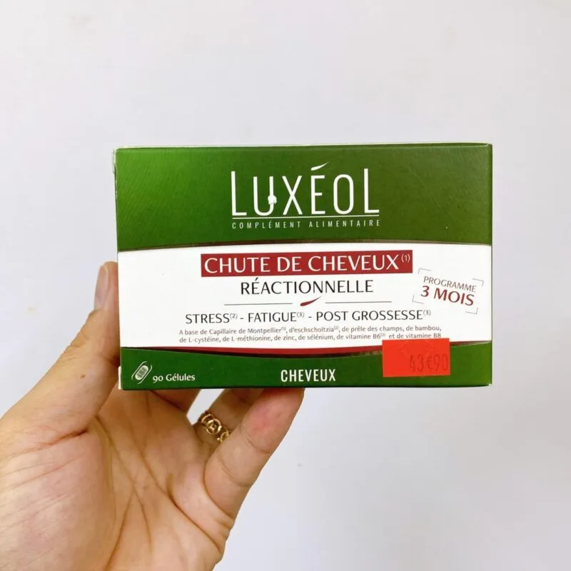 Viên Uống Luxéol Reactive Hair Loss 90 Viên ngăn ngừa rụng tóc
