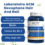Thành phần Viên uống tóc móng Laboratoire ACM Novophane Hair And Nail