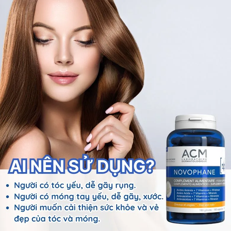 Ai nên dùng Viên uống tóc móng Laboratoire ACM Novophane Hair And Nail