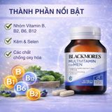 Viên Uống Vitamin Tổng Hợp Cho Nam Giới Blackmores Multivitamin for Men Thành Phần