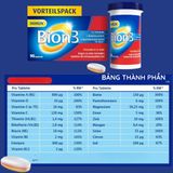 Bảng thành phần Vitamin D Zinc Bion3 Defense