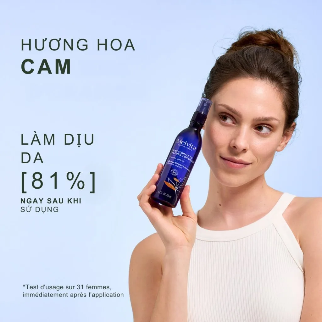 Xịt Dưỡng Melvita Eau Florale De Fleurs D'Oranger Bio