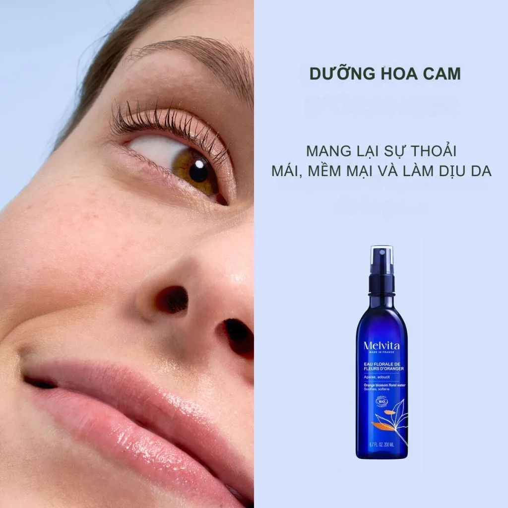 Xịt Dưỡng Melvita Eau Florale De Fleurs D'Oranger Bio