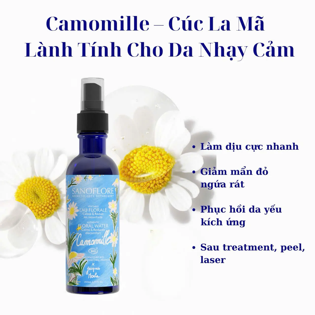 Xịt khoáng Sanoflore Cúc La Mã