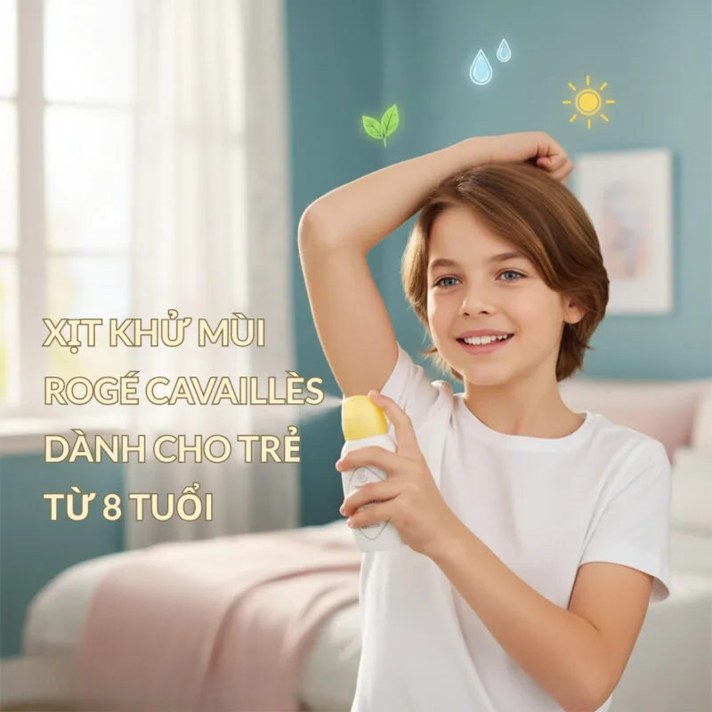 Xịt khử mùi Rogé Cavaillès Cho Trẻ Từ 8 Tuổi Chính hãng