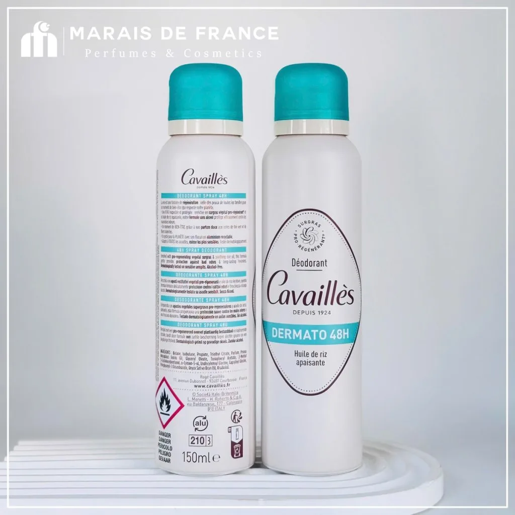 Xịt Khử Mùi Roge Cavailles Deodorant Dermato 48h Spray