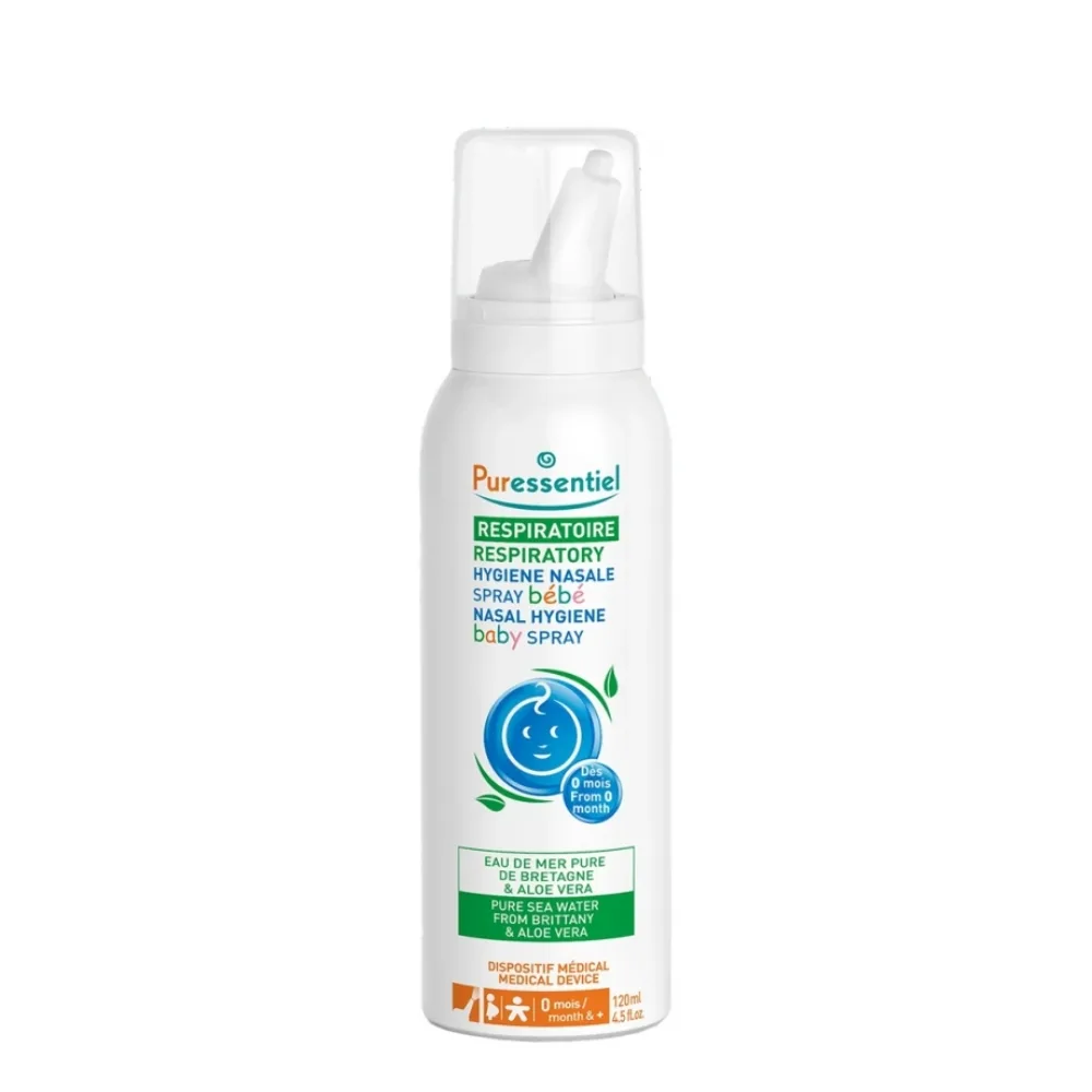 Xịt vệ sinh mũi họng cho bé Puressentiel 120ml