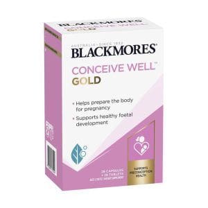 Blackmores Conceive Well Gold 28 Tabs 28 Caps