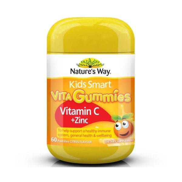 Viên Bổ Sung Vitamin C Zin C Cho Trẻ Nature'S Way 60 Viên