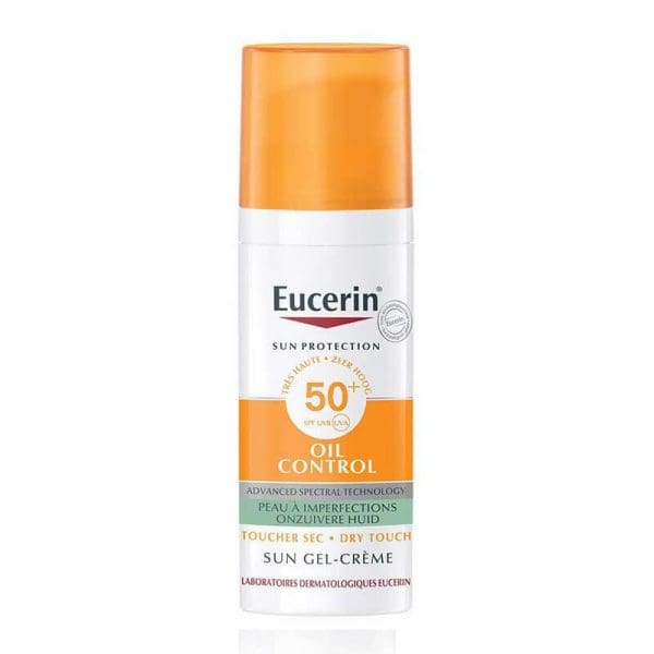 kcn kiềm dầu eucerin sun gel-creme oil control dry touch spf 50+