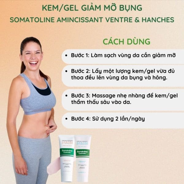 Kem/Gel Giảm Mỡ Bụng Somatoline Amincissant Ventre & Hanches