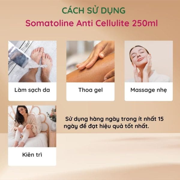 Kem/Gel Giảm Sần Vỏ Cam Somatoline Anti Cellulite 250ml