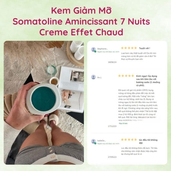 Kem Giảm Mỡ Somatoline Amincissant 7 Nuits Creme Effet Chaud