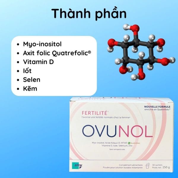 Bột tăng khả năng thụ thai Ovunol fertilité sachets