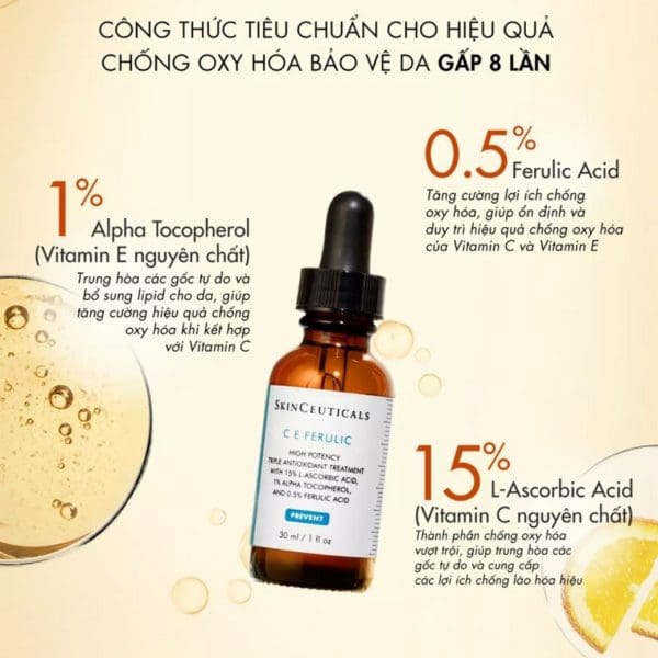 Tinh chất chống oxy hóa và săn chắc da SkinCeuticals C E Ferulic