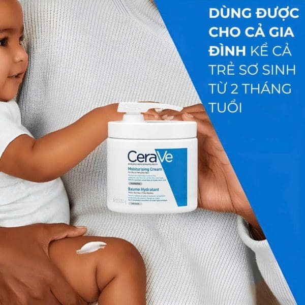 Kem dưỡng ẩm Kem dưỡng ẩm CeraVe Moisturising Cream with pump 454g