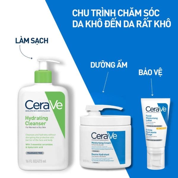 Kem dưỡng ẩm Kem dưỡng ẩm CeraVe Moisturising Cream with pump 454g